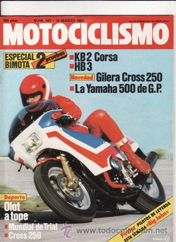 Autos und Motorr&auml;der: REVISTA MOTOCICLISMO N&ordm;843 A&Ntilde;O 1984. PRUEBA: BIMOTA HB 3. PRUEBA: GILERA HX 250 LC. REPORTAJES Y D