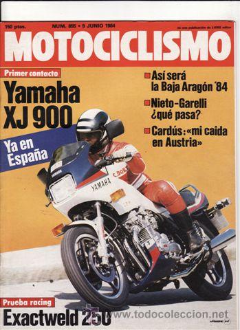 Cars and Motorcycles: REVISTA MOTOCICLISMO N&ordm; 855 A&Ntilde;O 1984. CONTACTO: YAMAHA XJ 900. RACING: EXACTWELD 250.