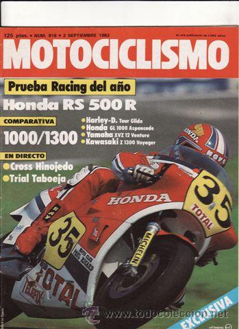 Voitures et Motocyclettes: REVISTA MOTOCICLISMO N&ordm; 816 A&Ntilde;O 1983. COMP: HARLEY D TOUR GLIDE,HONDA GL 1000 ASPENCADE, YAMAHA XVZ