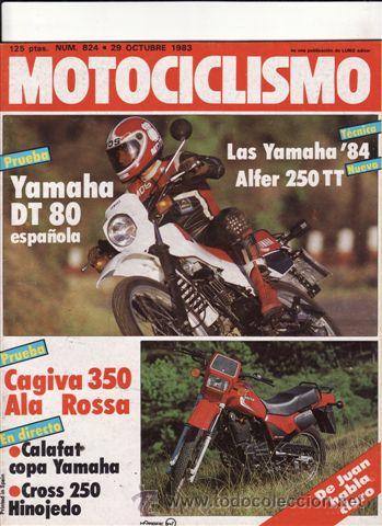 Cars and Motorcycles: REVISTA MOTOCICLISMO N&ordm; 824 A&Ntilde;O 1983. PRU: YAMAHA DT 80. CAGIVA ALA ROSSA.BMW K 100. CONT: ALFER 250