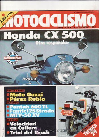 Cars and Motorcycles: REVISTA MOTOCICLISMO N&ordm; 776 A&Ntilde;O 1982. PRUEBA: HONDA CX 500.