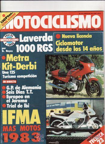 Cars and Motorcycles: REVISTA MOTOCICLISMO N&ordm; 770 A&Ntilde;O 1982. PRUEBA: LAVERDA 1000 RGS.