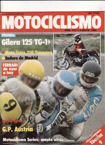 Autos und Motorr&auml;der: REVISTA MOTOCICLISMO N&ordm; 751 A&Ntilde;O 1982. PRUEBA: GILETA 125 TG 1.