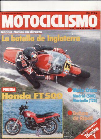 Autos und Motorr&auml;der: REVISTA MOTOCICLISMO N&ordm; 749 A&Ntilde;O 1982. PRUEBA: HONDA FT 500.
