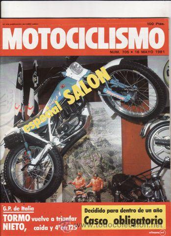 Autos und Motorr&auml;der: REVISTA MOTOCICLISMO N&ordm; 705 A&Ntilde;O 1981.