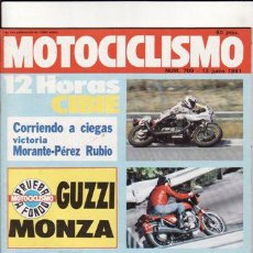 Coches y Motocicletas: REVISTA MOTOCICLISMO Nº 709 AÑO 1981. PRUEBA: BETA 250 CR. GUZZI MONZA.. Lote 24000170