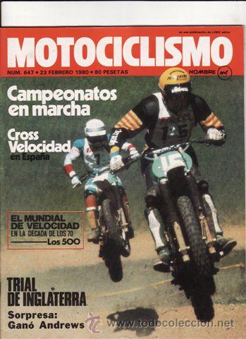 Automobili e Motociclette: REVISTA MOTOCICLISMO N&ordm; 647 A&Ntilde;O 1980.