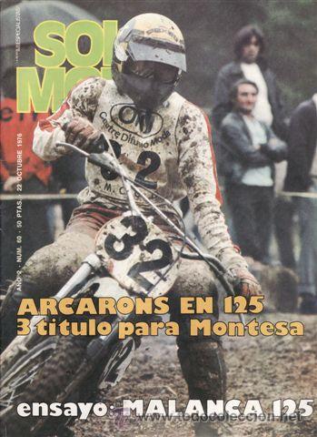 Autos und Motorr&auml;der: REVISTA SOLO MOTO ACTUAL N&ordm; 60 A&Ntilde;O 1976. PRUEBA: MALANCA SPORT 125 2C. REPORTAJES Y DERPORTE PREGUNT