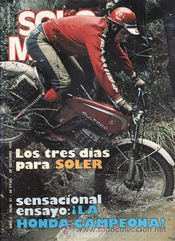 Automobili e Motociclette: REVISTA SOLO MOTO ACTUAL N&ordm; 61 A&Ntilde;O 1976. PRUEBA: HONDA 941 RESISTENCIA.