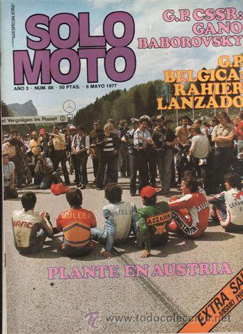 Autos und Motorr&auml;der: REVISTA SOLO MOTO ACTUAL N&ordm; 88 A&Ntilde;O 1977.