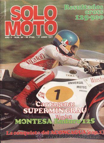 Coches y Motocicletas: REVISTA SOLO MOTO ACTUAL N&ordm; 94 A&Ntilde;O 1977. PRUEBA: MONTESA ENDURO 125.