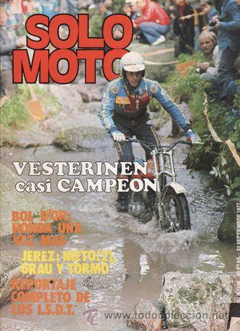 Autos und Motorr&auml;der: REVISTA SOLO MOTO ACTUAL N&ordm; 108 A&Ntilde;O 1977.
