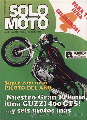 Automobili e Motociclette: REVISTA SOLO MOTO ACTUAL N&ordm; 119 A&Ntilde;O 1977.