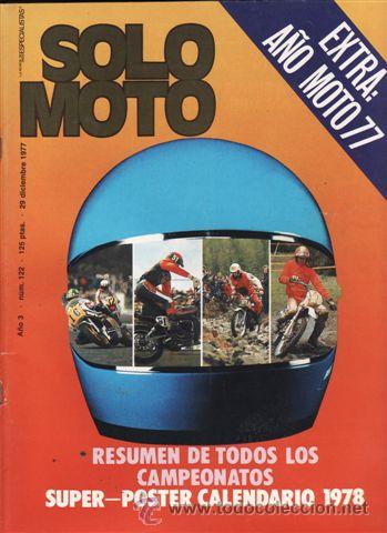 Voitures et Motocyclettes: REVISTA SOLO MOTO ACTUAL N&ordm; 122 A&Ntilde;O 1977.