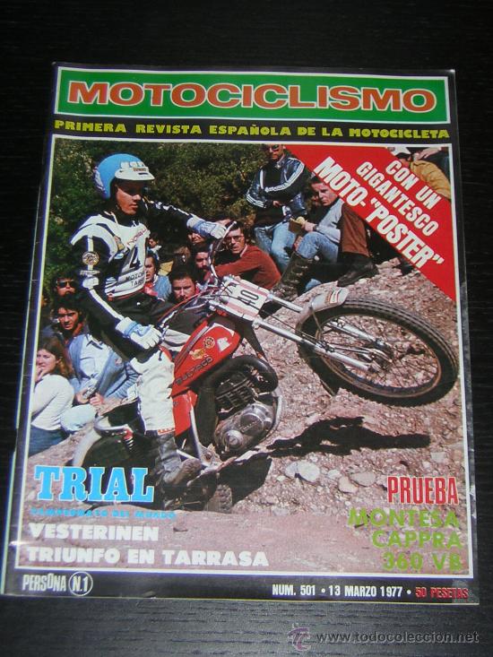 Coches y Motocicletas: MOTOCICLISMO N&ordm; 501 - MAR 1977 - MONTESA CAPPRA 360 VB / TRIAL / MOTO CROSS