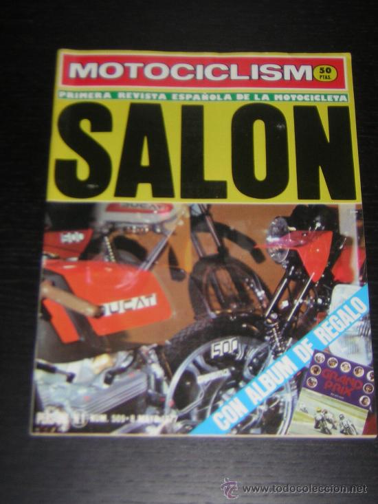 Autos und Motorr&auml;der: MOTOCICLISMO N&ordm; 509 - MAY 1977 - SALON BARCELONA / GP AUSTRIA / POSTER PHILIPPE COULON