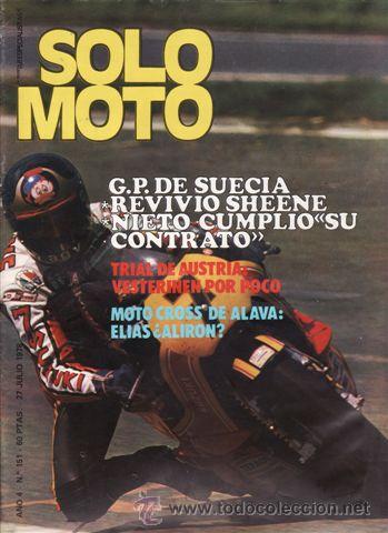 Automobili e Motociclette: REVISTA SOLO MOTO ACTUAL N&ordm; 151 A&Ntilde;O 1978. PRUEBA: MORINI 500. JUMPER T.