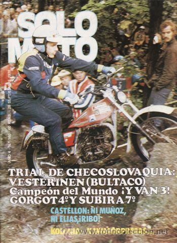 Automobili e Motociclette: REVISTA SOLO MOTO ACTUAL N&ordm; 160 A&Ntilde;O 1978.