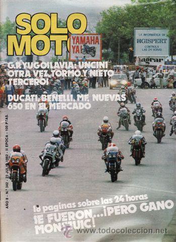 Coches y Motocicletas: REVISTA SOLO MOTO ACTUAL N&ordm; 342 A&Ntilde;O 1982. PRUEBA: MONTESA ENDURO 75 H 6.