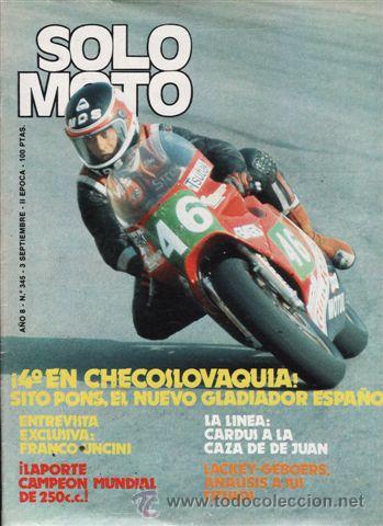 Automobili e Motociclette: REVISTA SOLO MOTO ACTUAL N&ordm; 345 A&Ntilde;O 1982.