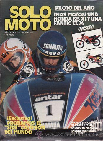 Automobili e Motociclette: REVISTA SOLO MOTO ACTUAL N&ordm; 357 A&Ntilde;O 1982. PRUEBA: MORINI 500 SPORT.