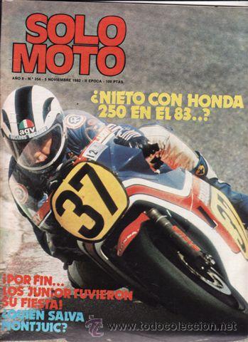 Automobili e Motociclette: REVISTA SOLO MOTO ACTUAL N&ordm; 354 A&Ntilde;O 1982.
