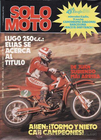 Automobili e Motociclette: REVISTA SOLO MOTO ACTUAL N&ordm; 292 A&Ntilde;O 1981.