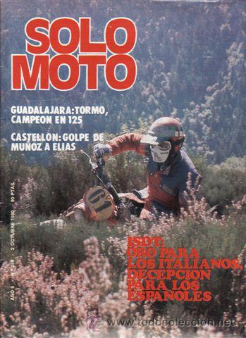 Carros e motociclos: REVISTA SOLO MOTO ACTUAL N&ordm; 256 A&Ntilde;O 1980. PRUEBA: ITALJET PACK 2. REPORTAJES Y DEPORTE PREGUTNAR.