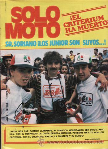 Automobili e Motociclette: REVISTA SOLO MOTO ACTUAL N&ordm; 262 A&Ntilde;O 1980.