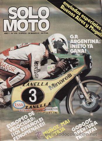 Automobili e Motociclette: REVISTA SOLO MOTO ACTUAL N&ordm; 279 A&Ntilde;O 1981. PRUEBA: PUCH COBRA 75.
