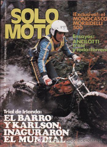 Automobili e Motociclette: REVISTA SOLO MOTO ACTUAL N&ordm; 226 A&Ntilde;O 1980. PRUEBA: ANCILLOTTI 75. ANCILLOTTI 125.