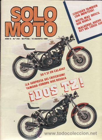 Automobili e Motociclette: REVISTA SOLO MOTO ACTUAL N&ordm; 250 A&Ntilde;O 1980. PRUEBA: FACTIC CABALLERO 74. SWM RACING 125. SWM 315 RACIN