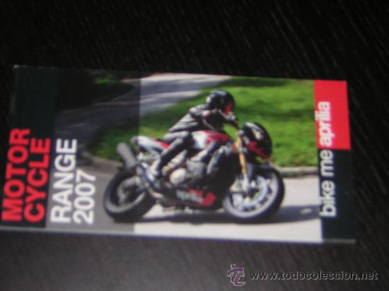 Coches y motocicletas: APRILIA GAMA RS RSV TUONO PEGASO - CATALOGO PUBLICIDAD ORIGINAL - 2007 - ESPA&Ntilde;OL