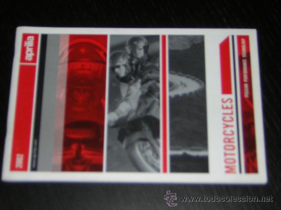 Coches y motocicletas: APRILIA GAMA RS RSV RX PEGASO SCOOTER - CATALOGO PUBLICIDAD ORIGINAL - 2002 - ESPA&Ntilde;OL