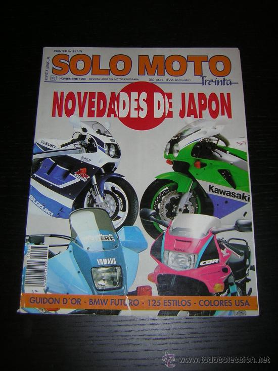 Coches y Motocicletas: SOLO MOTO 30 - N&ordm; 93 - NOV 1990 - APRILIA RED ROSE / CAGIVA FRECCIA / GILERA XR 2 / VESPA COSA 125
