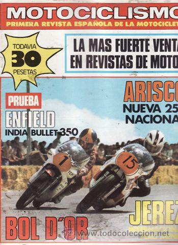 Carros e motociclos: REVISTA MOTOCICLISMO N&ordm; 529 A&Ntilde;O 1977. PRUEBA: ENFIELD INDIA BULLET 350.