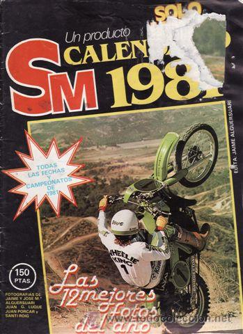 Voitures et Motocyclettes: CALENDARIO SOLO MOTO ACTUAL A&Ntilde;O 1981.