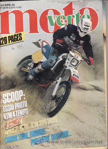 Automobili e Motociclette: MAGAZINE MOTO VERTE N&ordm; 144 A&Ntilde;O 1986.