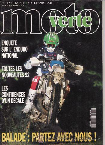 Voitures et Motocyclettes: MAGAZINE MOTO VERTE N&ordm; 209 A&Ntilde;O 1991.