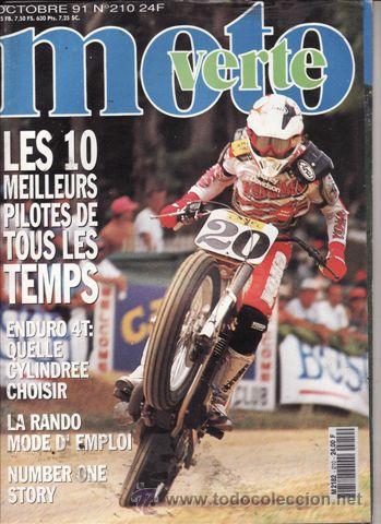 Cars and Motorcycles: MAGAZINE MOTO VERTE N&ordm; 210 A&Ntilde;O 1991.
