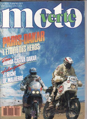 Voitures et Motocyclettes: MAGAZINE MOTO VERTE N&ordm; 155 A&Ntilde;O 1987.