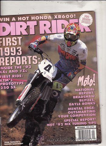 Voitures et Motocyclettes: MAGAZINE DIRT RIDER A&Ntilde;O 1992.