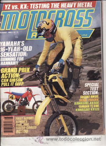 Coches y Motocicletas: MAGAZINE MOTOCROSS ACTION N&ordm; 8 VOLUME 11 A&Ntilde;O 1983.
