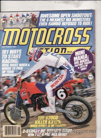 Coches y Motocicletas: MAGAZINE MOTOCROSS ACTION N&ordm; 9 VOLUME 13 A&Ntilde;O 1985.