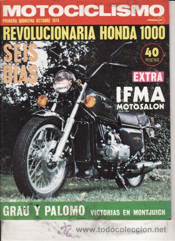 Automobili e Motociclette: REVISTA MOTOCICLISMO N&ordm; 1&ordf; QUINCENA OCTUBRE A&Ntilde;O 1974. PRUEBA: HONDA 1000 GOLD WING.