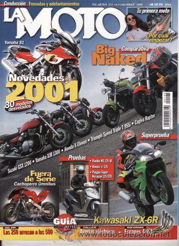 Autos und Motorr&auml;der: REVISTA LA MOTO N&ordm; 125 A&Ntilde;O 2000. PRUEBA DAELIM NS 125 III. PRUEBA: HONDA @ 125. PRUEBA: PIAGGO SUPER