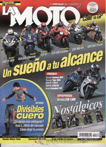 Coches y motocicletas: REVISTA LA MOTO N&ordm; 134 A&Ntilde;O 2001. PRUEBA: YAMAHA FJR 1300. PRUEBA: TRIUMPH DAYTONA 995I. PRUEBA: TRIU