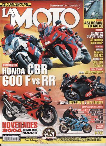 Voitures et Motocyclettes: REVISTA LA MOTO N&ordm; 161 A&Ntilde;O 2003.