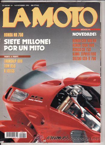 Cars and Motorcycles: REVISTA LA MOTO N&ordm; 19 A&Ntilde;O 1991. PRUEBA: HONDA NR 750. COMP: HONDA TRANSALP 600, YAMAHA TDM 850