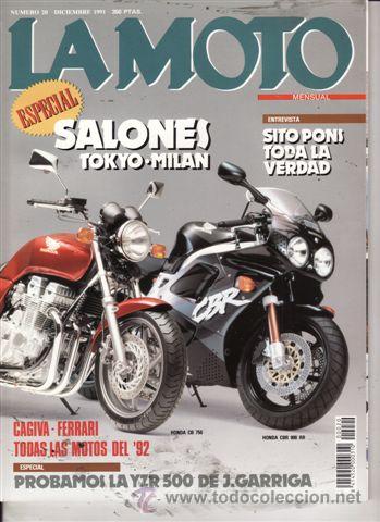 Cars and Motorcycles: REVISTA LA MOTO N&ordm; 20 A&Ntilde;O 1991. PRU: GILERA NORDWEST 600. COMP: HONDA CB 750 Y HONDA CBR RR.